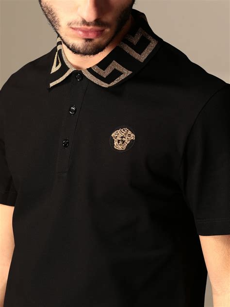 versace collection mens polo shirt|Versace long sleeve shirt.